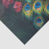 Atemberaubender Pfau Seidenpapier (Detail)