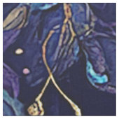 Atemberaubender Pfau Stoff (Nahaufnahme)