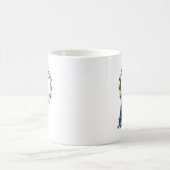 Atemberaubender Pfau und verzierter Blume Kaffeetasse (Mittel)