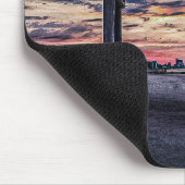 atemberaubender Pier bei Sonnenuntergang Mousepad (Ecke)