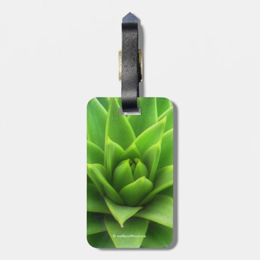 Atemberaubender Pine Monkey Puzzle Tree Gepäckanhänger (Rückseite vertikal)