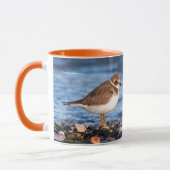 Atemberaubender Plover-Shorebird am Strand Tasse (Links)