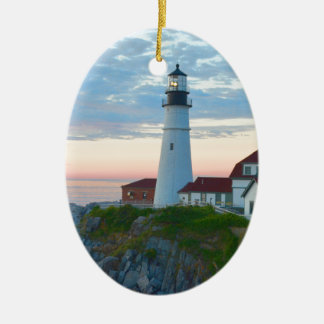 Atemberaubender Portland-Leuchtturm Keramikornament