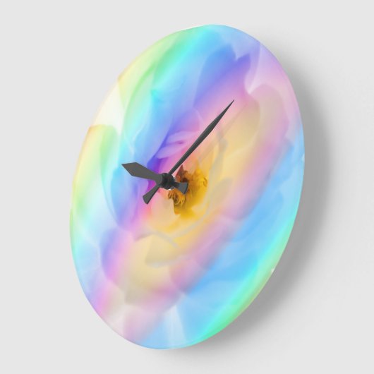 Atemberaubender Regenbogen Acrylwand Große Wanduhr (Winkel)