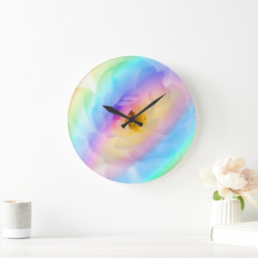 Atemberaubender Regenbogen Acrylwand Große Wanduhr (Zuhause)