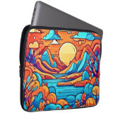 Atemberaubender Regenbogen-Karibikwald Laptopschutzhülle (Vorne Rechts)