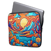 Atemberaubender Regenbogen-Karibikwald Laptopschutzhülle (Vorderseite Links)