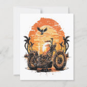Atemberaubender Retro-Vintager Motorrad Klassische (Rückseite)
