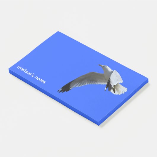 atemberaubender Ring-Billed Gull im Flug Post-it Klebezettel (angewinkelt)