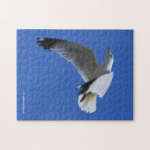 atemberaubender Ring-Billed Gull im Flug Puzzle (Horizontal)