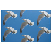 atemberaubender Ring-Billed Gull im Flug Stoff (Fat Quarter (45,7 x 55,9 cm))