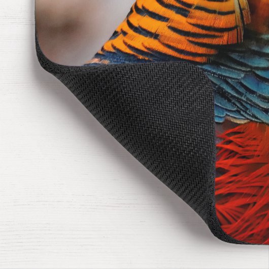 Atemberaubender roter Golden Pheasant Gamebird Mousepad (Ecke)