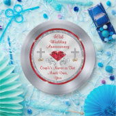 Atemberaubender Rubin-40. Pappteller (Party)