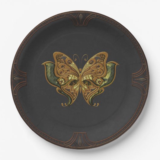 Atemberaubender Schmetterling Pappteller (Vorderseite)