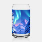 Atemberaubender Schneeleopard auf dem Felsen Dosenglas (Rechts)