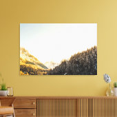 Atemberaubender Schneetag Leinwanddruck (Insitu (Wohnzimmer))