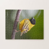 Atemberaubender schwarz-gehasster Weaver-Bird Puzzle (Horizontal)