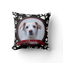 Atemberaubender Schwarz-Weiß-Hund-Gedenkpapier