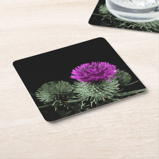 Atemberaubender Schwarzer Fleck Rechteckiger Pappuntersetzer (angewinkelt)