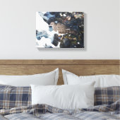 Atemberaubender Schwarzer Turnstone-Shorebird im S Leinwanddruck (Insitu (Schlafzimmer))