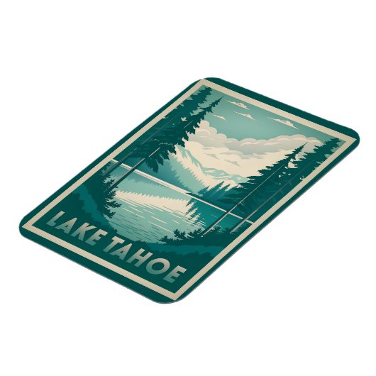 Atemberaubender See Tahoe Magnet (Linke Seite)