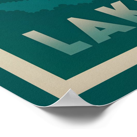 Atemberaubender See Tahoe Poster (Ecke)