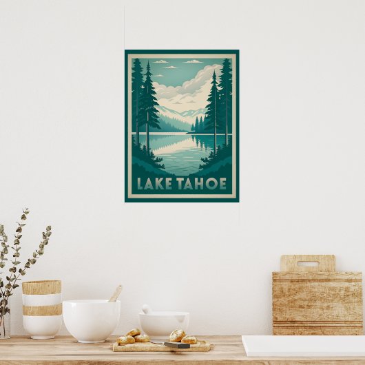 Atemberaubender See Tahoe Poster (Küche)