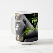 Atemberaubender Silver Back Gorilla - Jungle King Kaffeetasse (Vorderseite Links)