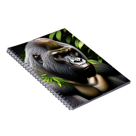 Atemberaubender Silver Back Gorilla - Jungle King Notizblock (Rechte Seite)