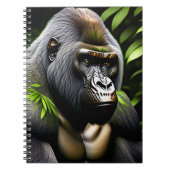 Atemberaubender Silver Back Gorilla - Jungle King Notizblock (Vorderseite)