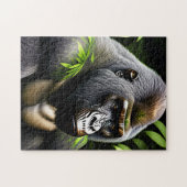 Atemberaubender Silver Back Gorilla - Jungle King Puzzle (Horizontal)