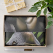 Atemberaubender Silver Back Gorilla - Jungle King Seidenpapier (Geschenk)