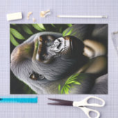 Atemberaubender Silver Back Gorilla - Jungle King Seidenpapier (Handwerk)