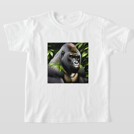 Atemberaubender Silver Back Gorilla - Jungle King T-Shirt (Ablage )
