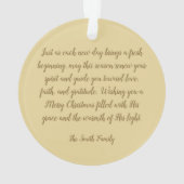 Atemberaubender Sonnenaufgang am Virginia Beach Pi Ornament (Rückseite)