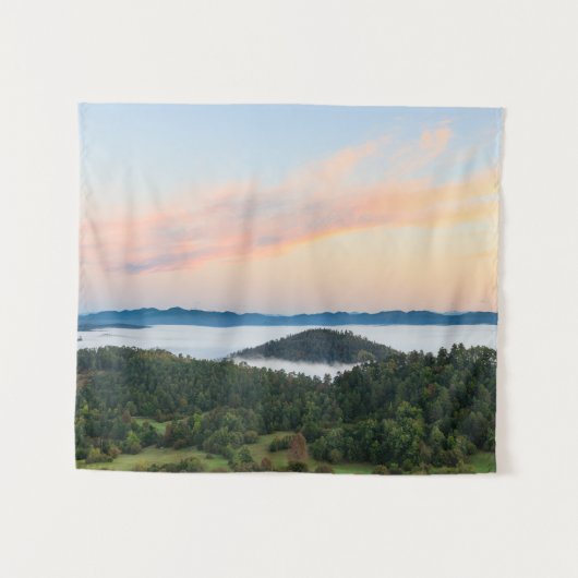 Atemberaubender Sonnenaufgang aus Šilentabor, Slow Wandteppich (Vorderseite (Horizontal))