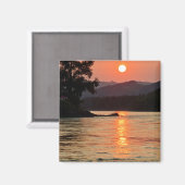 Atemberaubender Sonnenaufgang über dem Foto des Fl Magnet (Vorderseite/Rückseite)