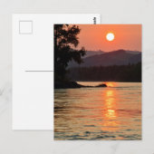 Atemberaubender Sonnenaufgang über dem Foto des Fl Postkarte (Vorne/Hinten)