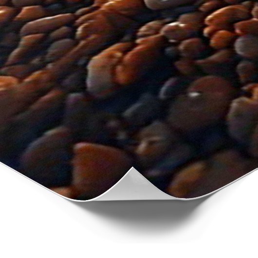 Atemberaubender Sonnenuntergang an der Küste über Poster (Ecke)