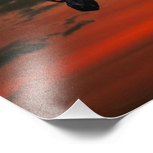 Atemberaubender Sonnenuntergang Fotodruck (Ecke)