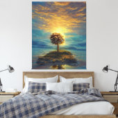 Atemberaubender Sonnenuntergang Leinwanddruck (Insitu (Schlafzimmer))