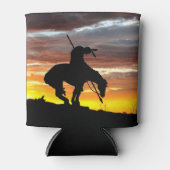 Atemberaubender Sonnenuntergang mit Ende der Trail Dosenkühler (Vorderseite)