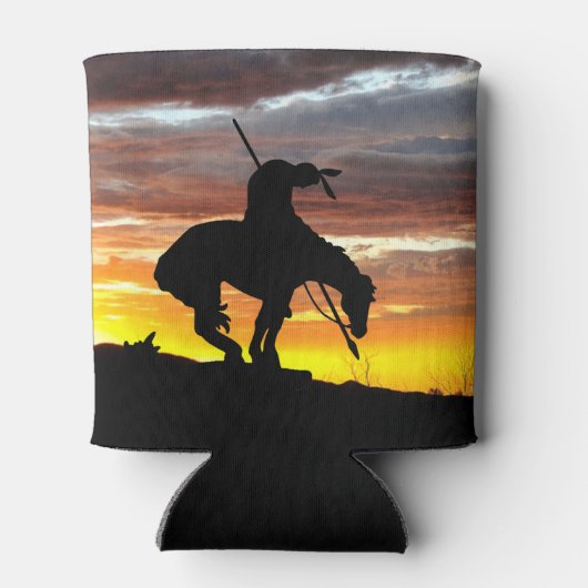 Atemberaubender Sonnenuntergang mit Ende der Trail Dosenkühler (Rückseite)