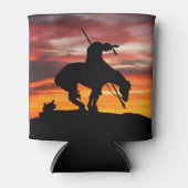 Atemberaubender Sonnenuntergang mit Ende der Trail Dosenkühler (Vorderseite)