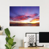 Atemberaubender Sonnenuntergang Poster (Heimbüro)