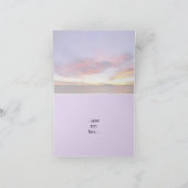 Atemberaubender Sonnenuntergang über dem Meer, Bra Karte (Innenseite)