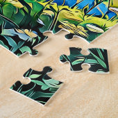 atemberaubender Sonnenuntergang über Wasser Puzzle (Seite)