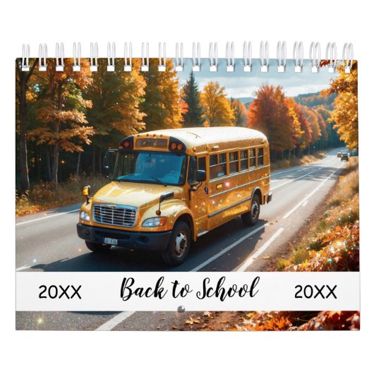 Atemberaubender Sparkling-Schulbus Kalender (Titelbild)