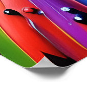 Atemberaubender Spritzer Paint Parrot Poster (Ecke)