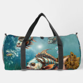 Atemberaubender Steampenfisch Duffle Bag (Rückseite)